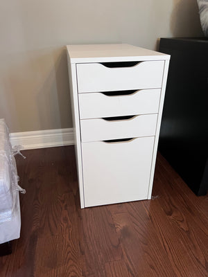 IKEA ALEX Drawer unit/drop file storage, white (*retail $169)