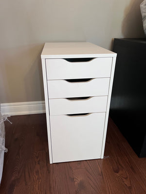 IKEA ALEX Drawer unit/drop file storage, white (*retail $169)