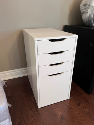 IKEA ALEX Drawer unit/drop file storage, white (*retail $169)