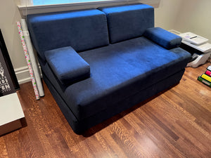 Blue Futon Sofa Bed