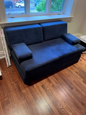 Blue Futon Sofa Bed