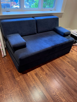 Blue Futon Sofa Bed