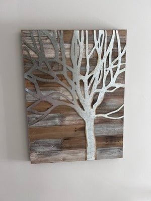 Silver Tree Wall Art