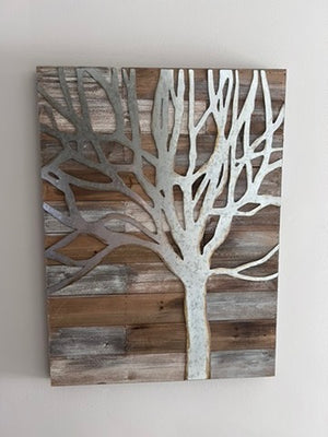 Silver Tree Wall Art