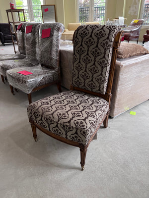 4 Henredon 'Upholstery Collection' Accent Chairs on Casters (*4 Available- Priced Individually)