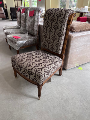 4 Henredon 'Upholstery Collection' Accent Chairs on Casters (*4 Available- Priced Individually)