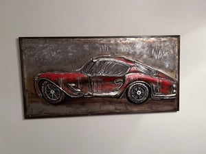 3D Car Wall Art