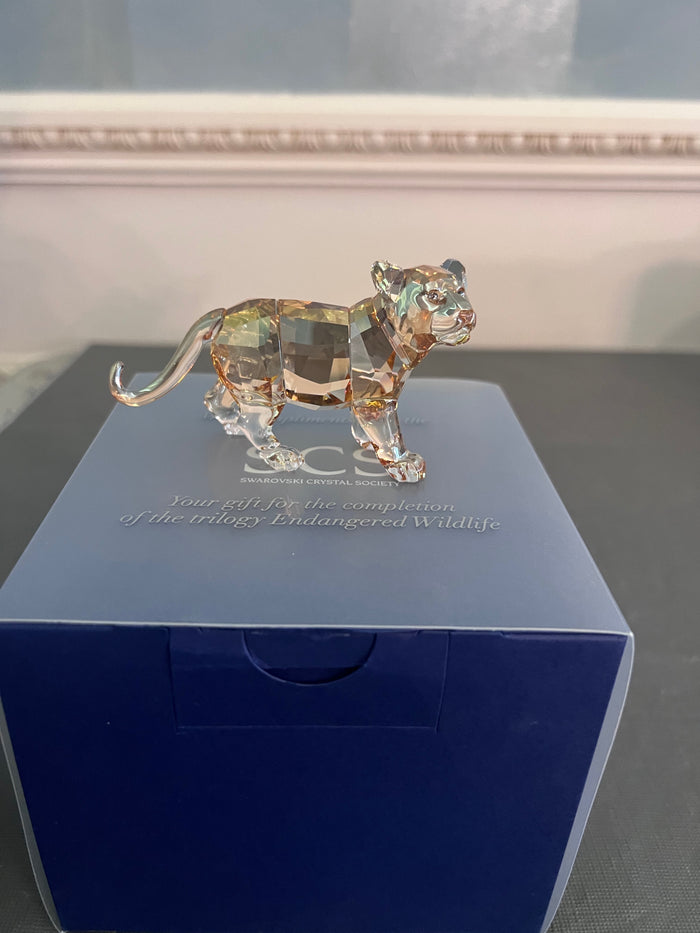 #3- Swarovski Crystal SCS 2010 Standing Tiger Cub #1051686