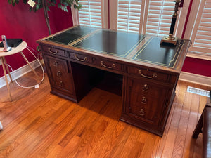 Sligh Leather Top Executive Desk