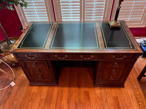 Sligh Leather Top Executive Desk