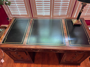 Sligh Leather Top Executive Desk