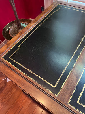 Sligh Leather Top Executive Desk