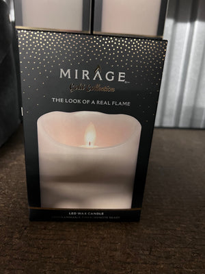 5 Mirage Gold Collection LED Flameless Wax Candle Candles- 6"h