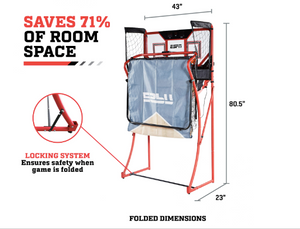 MD Sports ESPN EZ-Fold 2-Player Arcade Basketball Game