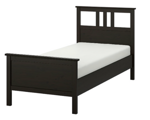 IKEA Hemnes Twin Bed Frame, Black-Brown