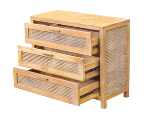 Kenya Teak/Cane Chest of Drawers- retail $1,390 (*2 Available)