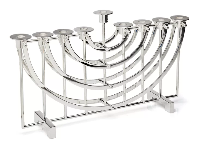 Stainless Steel Menorah by Ricci Argentieri (Ricci Metals by Design) (*retail $1475)