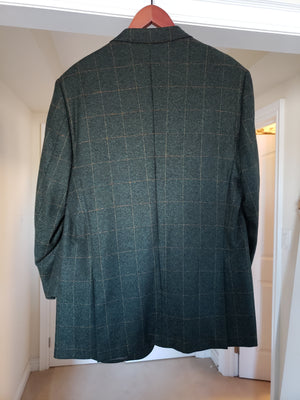 Men's Zegna Dark Green Checker Blazer