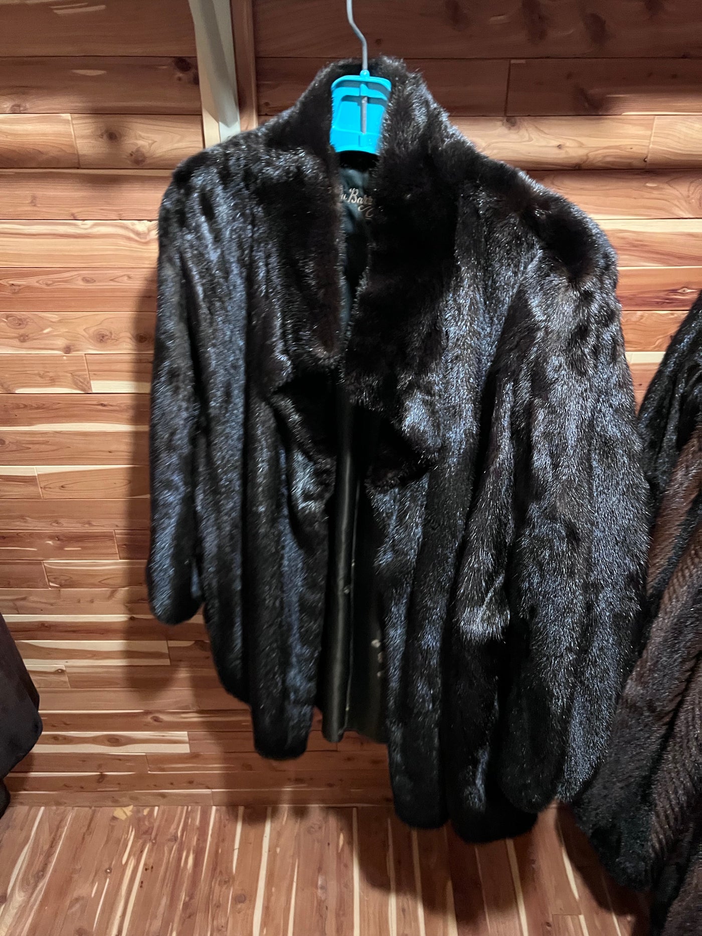 Vintage black hot sale fur coat