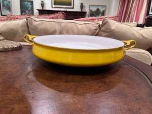 Vintage Dansk Yellow Paella Pan- 17"