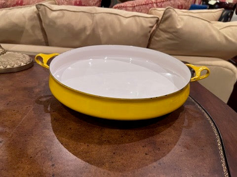 Vintage Dansk Yellow Paella Pan- 17"