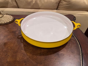 Vintage Dansk Yellow Paella Pan- 17"