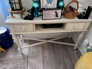 Broyhill White Console Table # 2