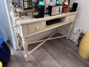 Broyhill White Console Table # 2