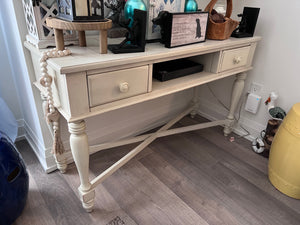 Broyhill White Console Table # 2