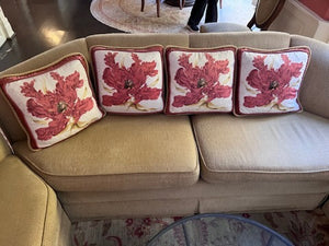 4 Jim Thompson Designer Silk Accent Pillows