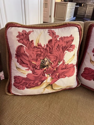 4 Jim Thompson Designer Silk Accent Pillows