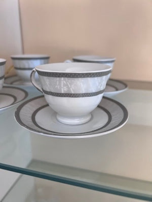 4 D'Lusso Home Collection Espresso Cups and Saucers