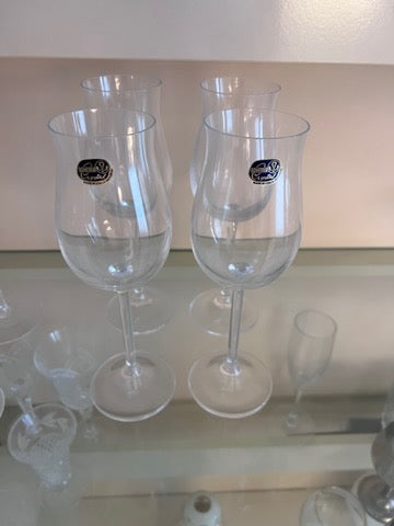 4 Bohemia Crystal Wine Glasses – Sell My Stuff Canada - Canada's