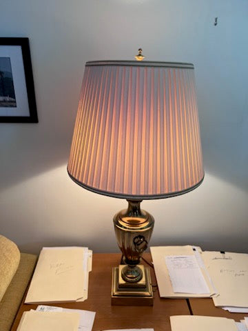 Traditional Stiffel Table Lamp Antique Brass 36