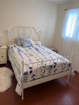 IKEA Leirvik White Double Bed Frame