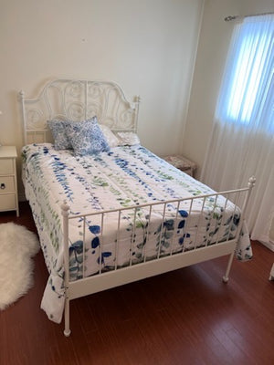 IKEA Leirvik White Double Bed Frame