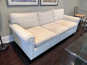 Grey Upholstered 3-Seater Sofa