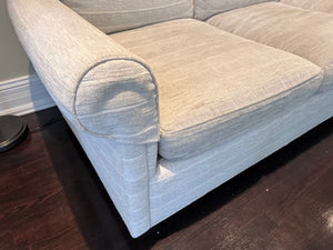 Grey Upholstered 3-Seater Sofa