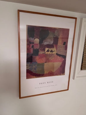 Paul Klee "With Two Dromedaries and One Donkey 1919" Framed Poster