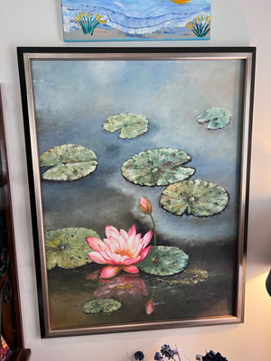 Bombay Company Framed Wall Art- Waterlily by W. Cullen