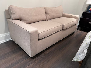 Beige Upholstered Sofa