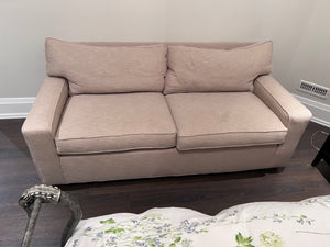 Beige Upholstered Sofa