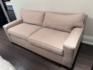 Beige Upholstered Sofa