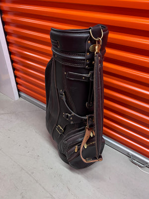 Vintage Brown Leather Burton Golf Bag