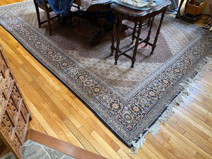 Persian Mahi Tabriz Rug- 13ft x 9.5ft