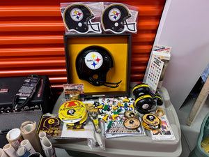 Vintage Pittsburgh Steelers Collectibles and Decor Lot