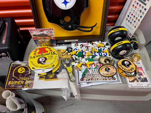 Vintage Pittsburgh Steelers Collectibles and Decor Lot