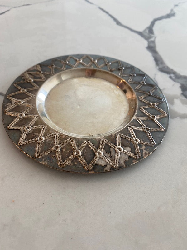 Sterling Silver Small Round Dish- 5"