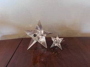 2 ROSENTHAL Studio Line Vintage Crystal Star Candle Holders