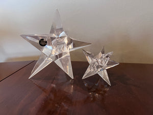 2 ROSENTHAL Studio Line Vintage Crystal Star Candle Holders